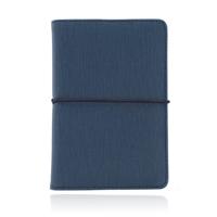 Paspoort Cover met elastiek - PU Leer Donker Blauw