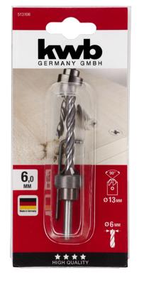 Opsteek-verzinkborenset 6.0 mm kaart - Kwb