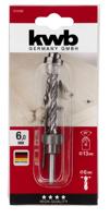 Opsteek-verzinkborenset 6.0 mm kaart - Kwb