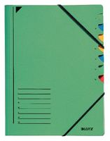 Sorteermap Leitz 7 tabbladen karton groen - thumbnail