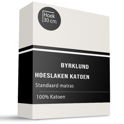 Hoeslaken - Katoen - 180x220 cm - Keuze Uit Meerdere Kleuren - Byrklund - Dekbed-Discounter.nl