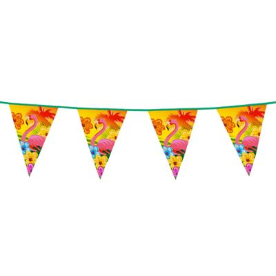 Boland Vlaggenlijn Hawaii - 6 meter - kunststof - tropisch thema - vlaggetjes