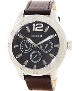 Horlogeband Fossil BQ1161 Leder Bruin 22mm