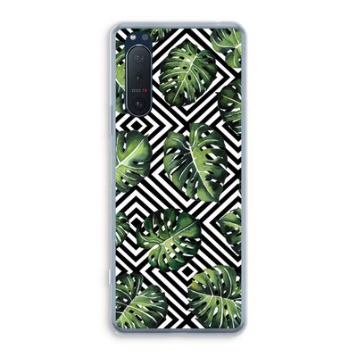 Geometrische jungle: Sony Xperia 5 II Transparant Hoesje