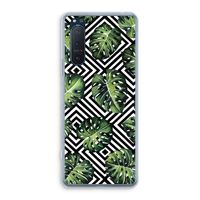 Geometrische jungle: Sony Xperia 5 II Transparant Hoesje