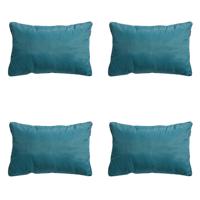 Sierkussen 60 x 40 piping Panama Zeegroen (4 stuks) Madison - Madison