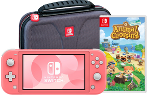 Game onderweg pakket - Nintendo Switch Lite Koraal