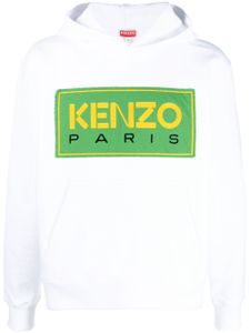 Kenzo hoodie à patch logo - Blanc