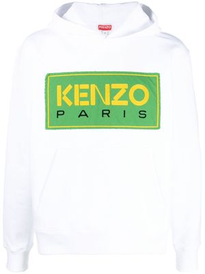Kenzo hoodie à patch logo - Blanc