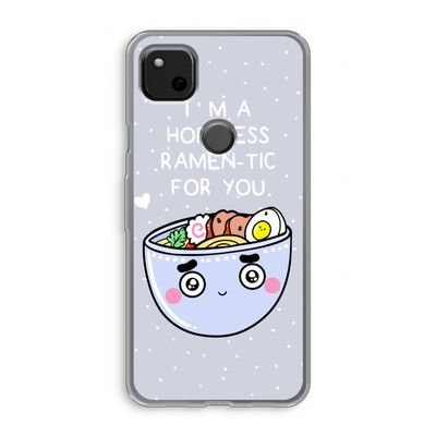 I'm A Hopeless Ramen-Tic For You: Google Pixel 4a Transparant Hoesje