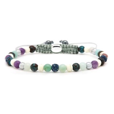 Karma Armband Spiral Moscow Blue Crystal