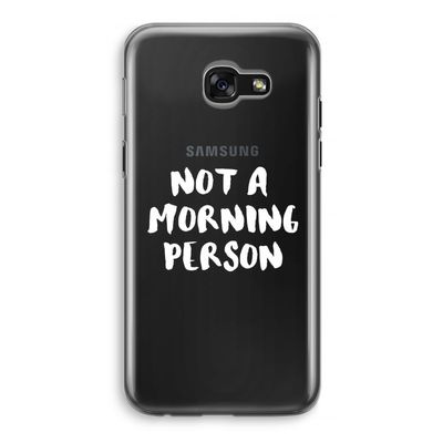 Morning person: Samsung Galaxy A5 (2017) Transparant Hoesje