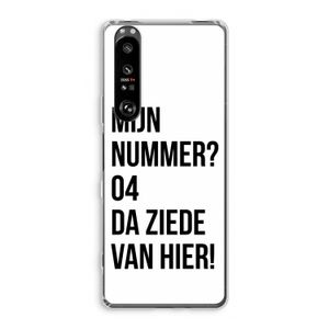 Da ziede van hier: Sony Xperia 1 III Transparant Hoesje