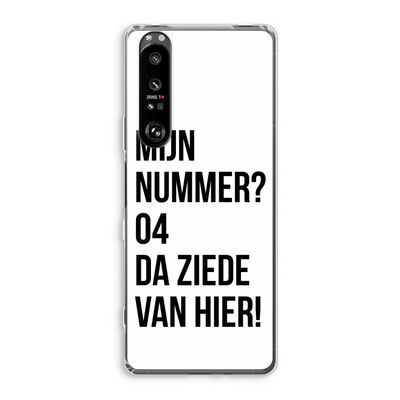 Da ziede van hier: Sony Xperia 1 III Transparant Hoesje