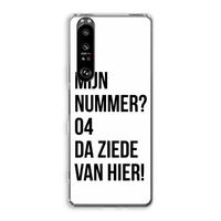 Da ziede van hier: Sony Xperia 1 III Transparant Hoesje