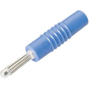 Schnepp S 4000 S Pluimstekker Stekker, recht Stift-Ø: 4 mm Blauw 1 stuk(s)