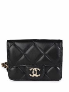 CHANEL Pre-Owned sac banane matelassé à logo CC - Noir