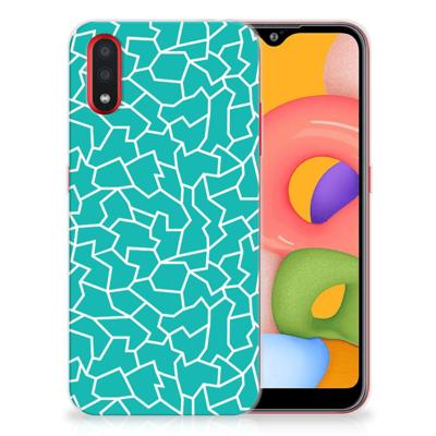 Samsung Galaxy A01 | Hoesje maken | Cracks Blue