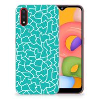 Samsung Galaxy A01 | Hoesje maken | Cracks Blue