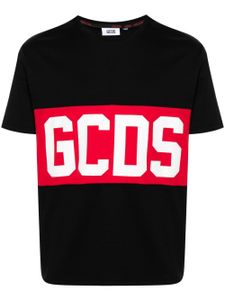 GCDS t-shirt en coton à logo imprimé - Noir