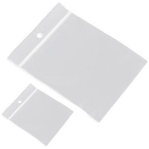 200x Plastic zakjes met gripsluiting 40 x 40 mm en 80 x 120 mm   -