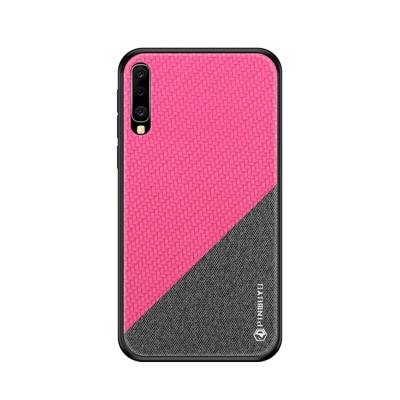 PINWUYO eert serie schokbestendige PC + TPU beschermhoes voor Galaxy A70 (rood)