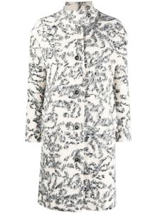 Rodebjer manteau à effet en tweed - Blanc