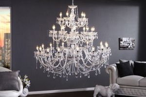 Design kroonluchter CRYSTAL XXL 120cm helder acryl 30-armige kristallen lamp - 1714