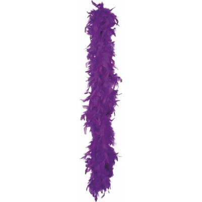 Kerst boa - veren slinger - paars - 180 cm - 80 gram - kerstboomversiering - kerstslinger
