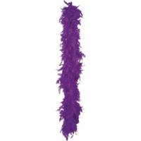Kerst boa - veren slinger - paars - 180 cm - 80 gram - kerstboomversiering - kerstslinger
