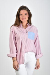 Academia blouse Giorgia-Patch 72D8 420 roze