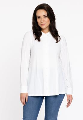 Yoek Blouse kort A-lijn | Wit | Maat 42/44