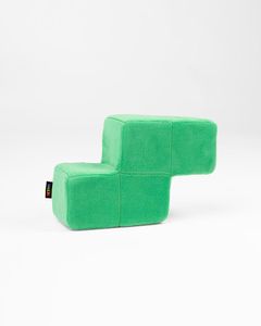 ItemLab Stackable Plush Collectible Block Z green Decoratief kussen