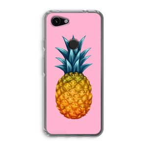 Grote ananas: Google Pixel 3a Transparant Hoesje