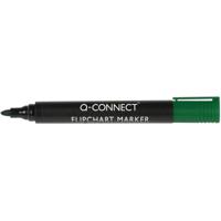 Q-CONNECT flipchartmarker, 2-3 mm, ronde punt, met clip, groen