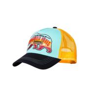 King Kerosin Californian Rebel Trucker Pet Licht Blauw Oranje Zwart