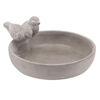 Bird bowl Gaai - small - vogelbad - grijs - voederschaal tuinvogels