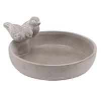 Bird bowl Gaai - small - vogelbad - grijs - voederschaal tuinvogels
