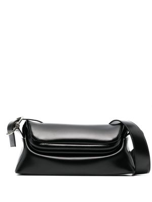 Osoi sac porté épaule Folder Brot en cuir - Noir