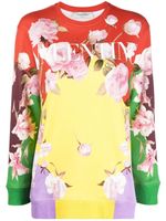 Valentino Garavani sweat à fleurs - Jaune