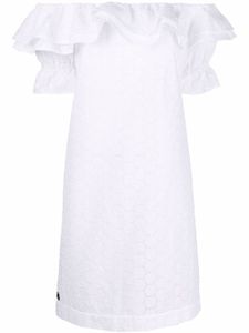 Philipp Plein robe Sangallo en dentelle - Blanc