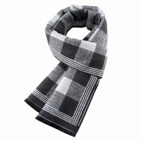 Multi-purpose men's business scarf for autumn and winter - thumbnail