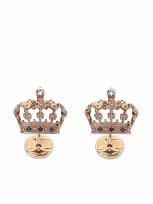 Dolce & Gabbana boutons de manchette Royal en or blanc 18ct pavés de diamants
