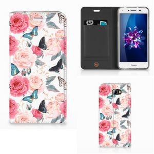 Huawei Y5 2 | Y6 Compact Smart Cover Butterfly Roses