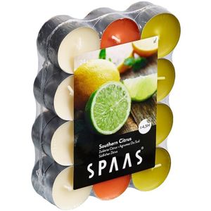 Geurtheelichtjes - 96x - Citrusgeur - 4,5 branduren