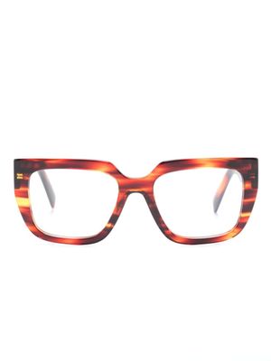 Prada Eyewear lunettes de vue à monture carrée - Marron