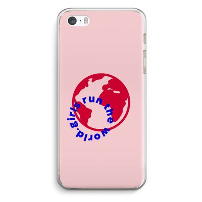 Run The World: iPhone 5 / 5S / SE Transparant Hoesje