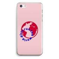 Run The World: iPhone 5 / 5S / SE Transparant Hoesje Run The World: iPhone 5 / 5S / SE Transparant Hoesje