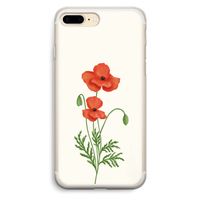 Red poppy: iPhone 7 Plus Transparant Hoesje