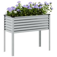 VidaXL Plantenbank 100x41x90 cm gegalvaniseerd staal
